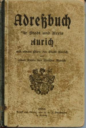 Adreßbuch für Stadt und Kreis Aurich