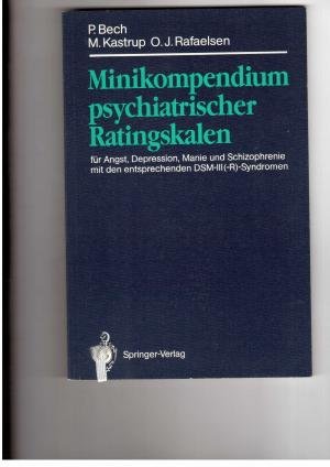 gebrauchtes Buch – Bech / Kastrup / Rafaelsen – Minikompendium psychiatrischer Ratingskalen