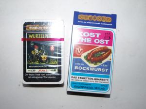 gebrauchtes Spiel – Kost the Ost.   Quartettspiel. DDR  Das Etiketten-Quartett, bei dem Sie immer gute Karten haben