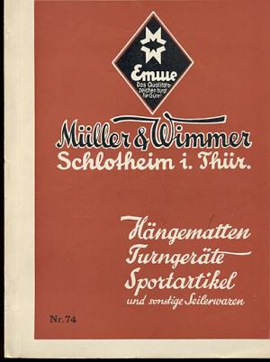 Müller & Wimmer Schlotheim i. Thüringen Katalog