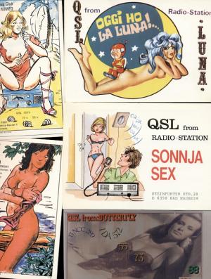 QSL Karten ca.50 Stück Pin Up Girl