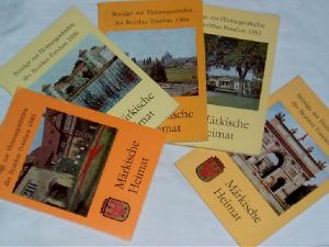 gebrauchtes Buch – Hrsg. Kulturbund der DDR – Märkische Heimat - Heimatgeschichte des Bezirkes Potsdam. Heft 1,2,3,4,5 gebrauchtes Buch – Hrsg. Kulturbund der DDR – Märkische Heimat - Heimatgeschichte des Bezirkes Potsdam. Heft 1,2,3,4,5