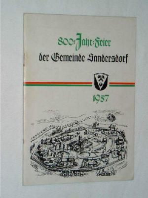 antiquarisches Buch – DEWAG- Werbung – 800 Jahr Feier der Gemeinde Sandersdorf – 1957 ( Bitterfeld )