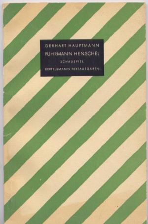 antiquarisches Buch – Gerhart Hauptmann – Fuhrmann Henschel.