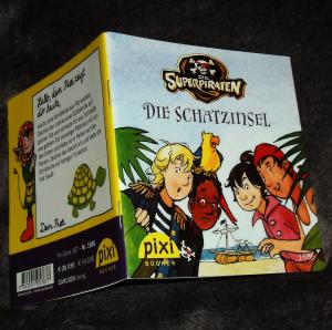 gebrauchtes Buch – Ortwin Ramadan – Die Superpiraten - Die Schatzinsel. Pixi Bücher 1686, Mini-Buch