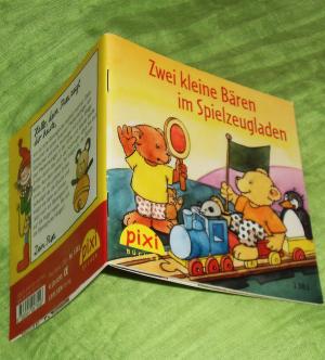 gebrauchtes Buch – Friederun Schmitt  – Zwei kleine Bären im Spielzeugladen. Pixi Bücher 1381, Pixi-Serie 155. Mini-Buch