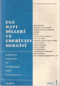 Ege Bati Dilleri ve Edebiyati Dergisi 1/1983