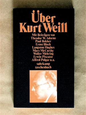 gebrauchtes Buch – Drew, David  – Über Kurt Weill