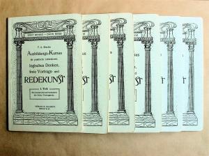 F. A. Brechts Ausbildungs-Kursus für praktische Lebenskunst, logisches Denken, freie Vortrags- und Redekunst. I. bis VI. Teil.