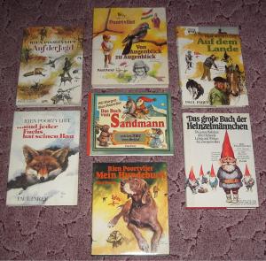 7 x Bücher von Rien Poortvliet - Auf der Jagd + Von Augenblick zu Augenblick + Auf dem Lande + ... und jeder Fuchs hat seinen Bau + Das Buch vom Sandmann […]