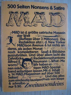 MAD - 500 Seiten Nonsens und Satire ((Zusammendruck der Hefte 44, 45, 46, 47, 48, 49, 50, 51, 52, 53, 54, 55, 56, 57)