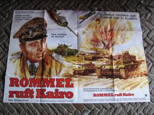 Rommel ruft Kairo, Filmplakat in DINA 0 (119 x 83 cm)