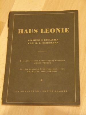 gebrauchtes Buch – N.S. Behrmann – Haus Leonie