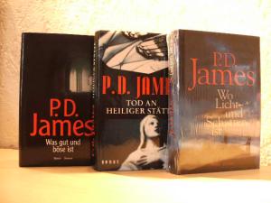 3 X P.D.James - Was Gut und Böse ist + Tod an heiliger Stätte + Wo Licht und Schatten ist