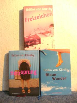 3 X Ildikó von Kürthy - Freizeichen + Blaue Wunder + Herzsprung