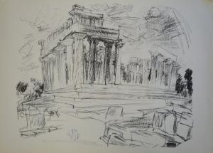 Aegina II. Lithographie.