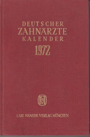 Deutscher Zahnärzte Kalender 1972