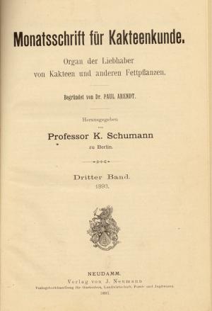 Monatsschrift für Kakteenkunde Bd. 3 (1893)