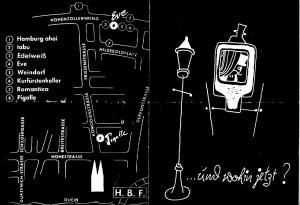 Köln Stadtplan 1962 und wohin jetzt Erotik Lokale Picalle Tabu Eve La Romantica