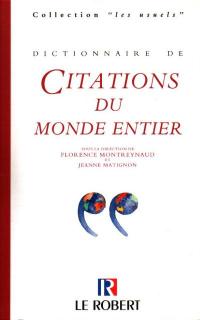 Dictionnaire des citations du monde entier