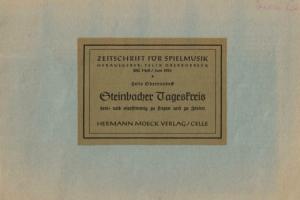 STEINBACHER TAGESKREIS. Zeitschrift für Spielmusik, 200. Heft, 1955