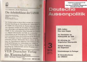 Deutsche Aussenpolitik - Hefte 1- 9, 11 und 12, 24. Jahrgang 1979