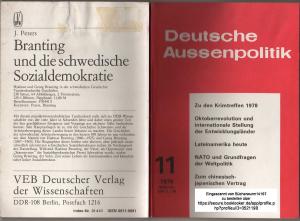 Deutsche Aussenpolitik - Hefte 1- 12, 23. Jahrgang 1978