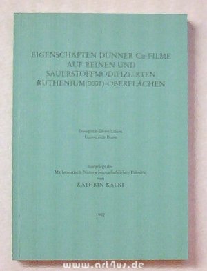 Eigenschaften dünner Cu-Filme auf reinen und sauerstoffmodifizierten Ruthenium(0001)-Oberflächen Inaugural-Dissertation