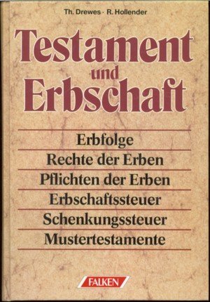 gebrauchtes Buch – Theo Drewes – Testament und Erbschaft