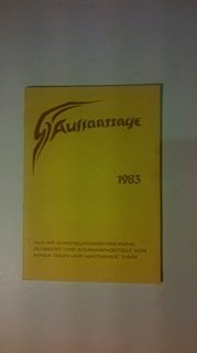 Aussaattage 1983. Mit günstigen Arbeitstagen für den Imker  Aus der Konstellationsforschung erarbeitet und zusammengestellt von Maria Thun und Matthias K Thun