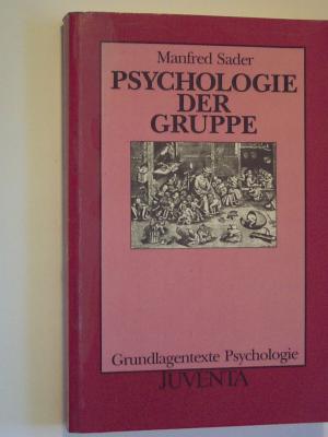 gebrauchtes Buch – Manfred Sader – Psychologie der Gruppe