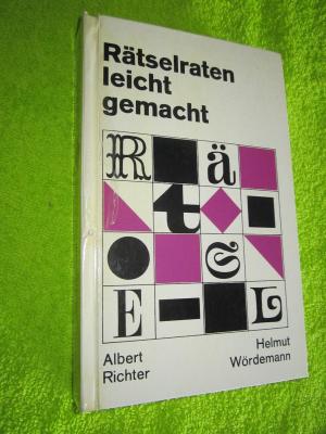 gebrauchtes Buch – Richter, Albert / Wördemann – Rätselraten leicht gemacht