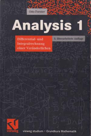 gebrauchtes Buch – Otto Forster – Analysis. Differential-und Integralrechnung einer Veränderlichen