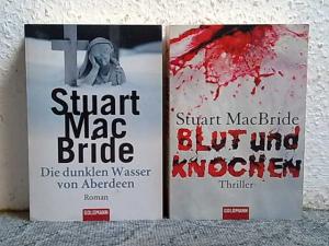 gebrauchtes Buch – Stuart MacBride – 2 x Stuart MacBride - Die dunklen Wasser von Aberdeen + Blut und Knochen