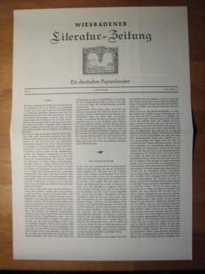 Wiesbadener Literaturzeitung - Ein deutsches Papierfenster