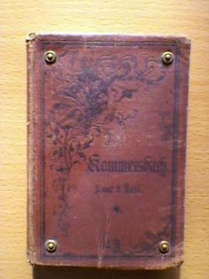 Kommersbuch 1. und 2. Teil (Taschenausgabe von 1897)