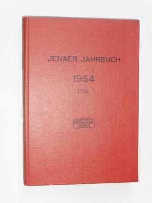 Jenaer Jahrbuch 1954 1. Teil Wissenschaftliche Veröffentlichungen