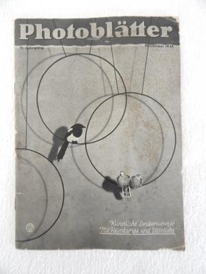 Photoblätter. Monatszeitschrift für alle Fragen der Photographie und Kinematographie. 11.Jahrgang 1934- Heft 11 November