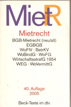 gebrauchtes Buch – Mietrecht