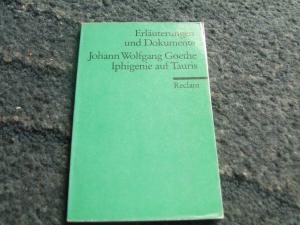 antiquarisches Buch – Angst, Joachim / Hackert – Johann Wolfgang Goethe - Iphigenie auf Tauris - Erläuterungen und Dokumente - Reclams Universal-Bibliothek Nr. 8101