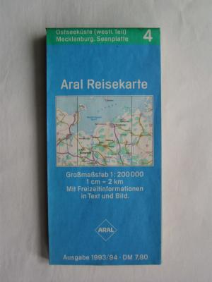 Aral -Reisekarte     4  Ostseeküste (westl.Teil) Mecklenburg. Seenplatte