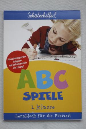 Schülerhilfe! ABC-Spiele 1. Klasse,  Lernblock für die Freizeit. Abwechslungsreiche Aufgaben mit Selbstkontrolle der Lösung!  N E U W A R E !