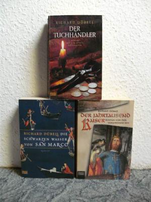 3 X Richard Dübell - Der Jahrtausendkaiser + Der Tuchhändler + Die schwarzen Wasser von San Marco