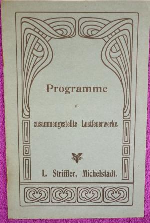 Programme für zusammengestellte Lustfeuerwerke. Nr. 400 - 411