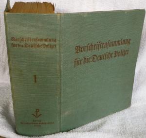 Vorschriftensammlung für die Deutsche Polizei, Ausgabe Preussen, Band 1 (von 2);