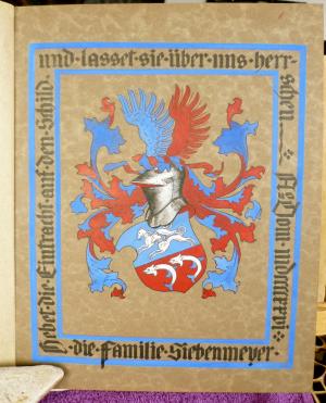 Stammbaum der Familie Meyer / Siebenmeyer sowie der Fam. v. Westrum und Amelung u.a.