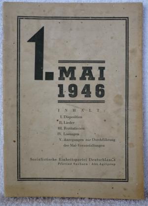 antiquarisches Buch – Sozialistische Einheitspartei Deutschlands - div – 1. Mai 1946