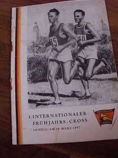 antiquarisches Buch – 1. Internationaler Frühjahrs-Cross Leipzig, am 10. März 1957