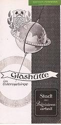 Glashütte im Osterzgebirge. Stadt der Präzisionsarbeit.