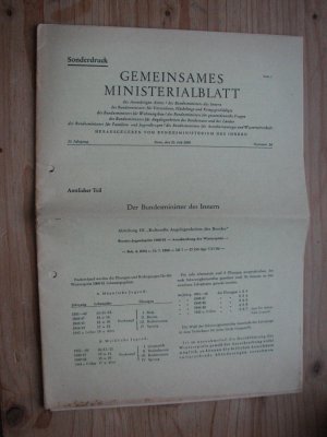 antiquarisches Buch – Bundesminister des Inneren – Gemeinsames Ministerialblatt - 11. Jahrgang- Nummer 24 - Bundesjugendspiele 1960/61 - Ausschreibung der Winterspiele